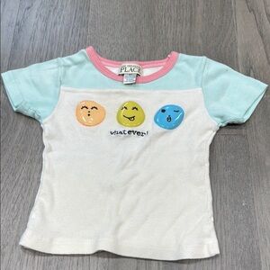 Vintage 90s The Children's Place Kids Emoji T-Shirt -Graphic T-shirt 100% cotton